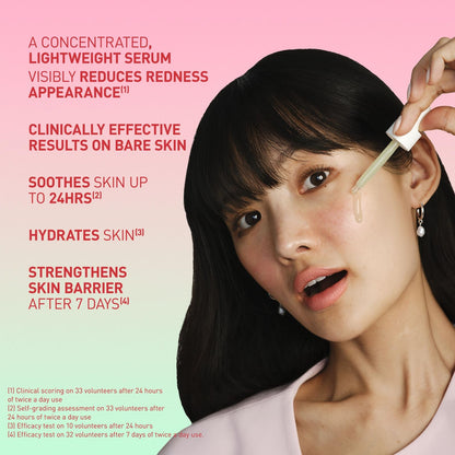Erborian Red Serum, Daily Hydrating & Soothing Redness Treatment for Sensitive Skin, Lightweight Barrier Support with Centella, Korean Skincare