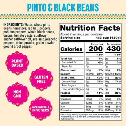Somos, Beans Black Pinto, 10 Ounce