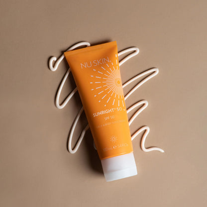 Nu Skin Sunright® Face & Body Sunscreen SPF 50 | Broad-Spectrum UVA/UVB Protection | Non-Greasy & Water-Resistant Formula | Antioxidant-Infused | 3.4 fl. oz.