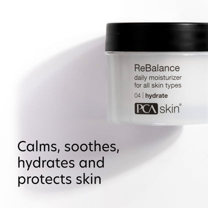 PCA SKIN ReBalance Sensitive Moisturizer for Face - ReBalance Daily Face Moisturizer, Creamy, 1.7 fl oz Jar