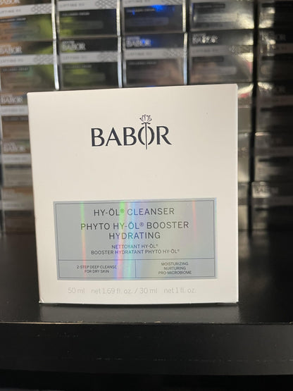 BABOR HY-OL & Phyto HY-OL Booster Hydrating Travel Size Skincare Kit, Cleansing Oil and Hydrating Cleanser, Skincare Set