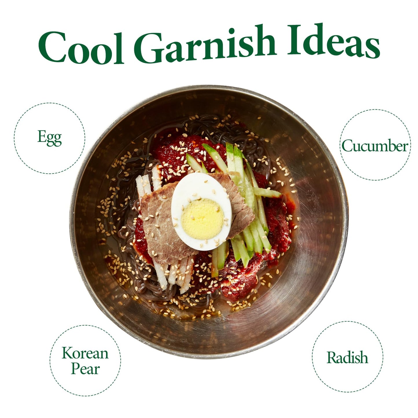 Wang Korean Cold Noodle Hamheung Mul Naengmyeon, Sweet and Tangy, 4 Servings