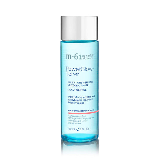 m-61 PowerGlow Toner | Alcohol-Free, Pore Refining Toner with Glycolic and Salicylic Acid. to Deeply Cleanse, Balance, and Clarify Skin. Soothes and Calms, 5.0 Fl Oz
