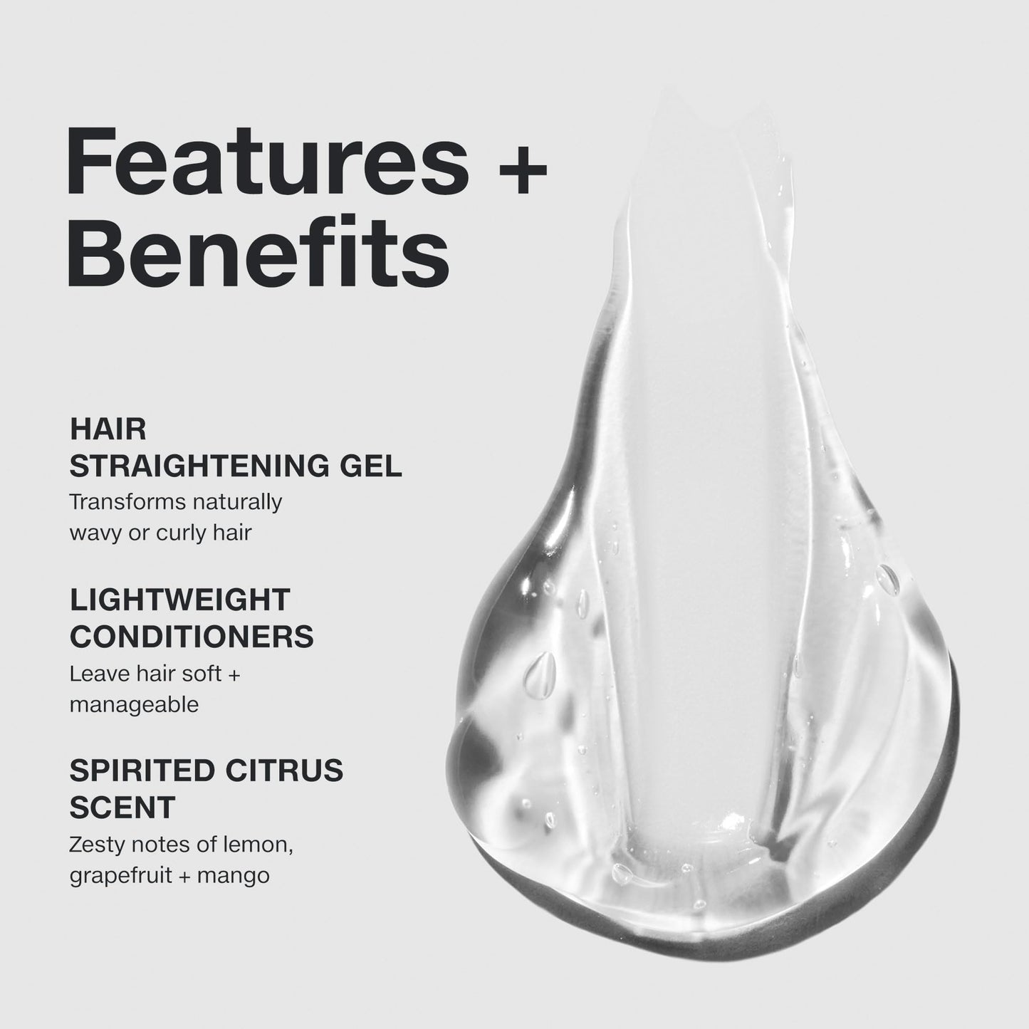 Paul Mitchell Straight Works Hair Gel, Smoothing Styler, Add Shine, For Frizzy Hair, 5.1 fl. oz