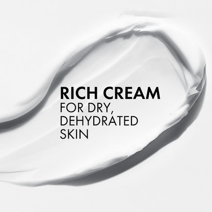 VICHY Mineral 89 Rich Cream, 100H Moisture Boosting Cream, Hydrating Face Moisturizer with Hyaluronic Acid, Niacinamide and Lipids, Daily Face Moisturizeer with Rich Texture for Dry Skin