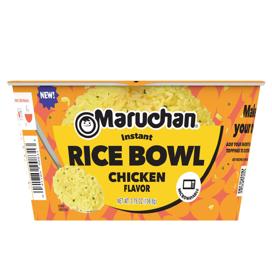 Maruchan Microwavable Chicken Rice Bowl, Instant Rice, 3.76 Oz, 6 Count