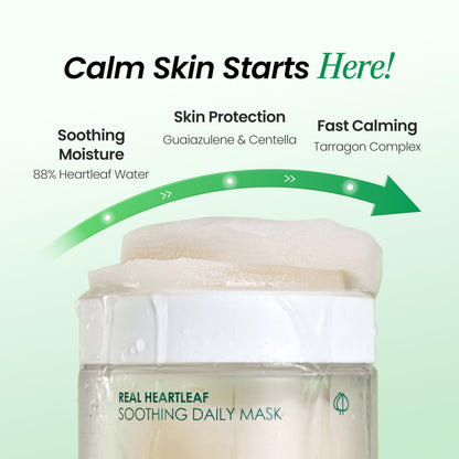NEOGEN DERMALOGY Real Heartleaf Soothing Daily Pad, Heartleaf Toner Pad/40Pads