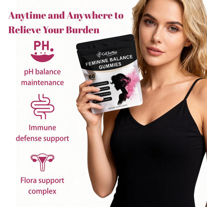 Feminine Balance Gummies for Women,pH Balance & Odor Control, Immune & Vaginal Health Support, Sugar-Free Gluten-Freet (1)
