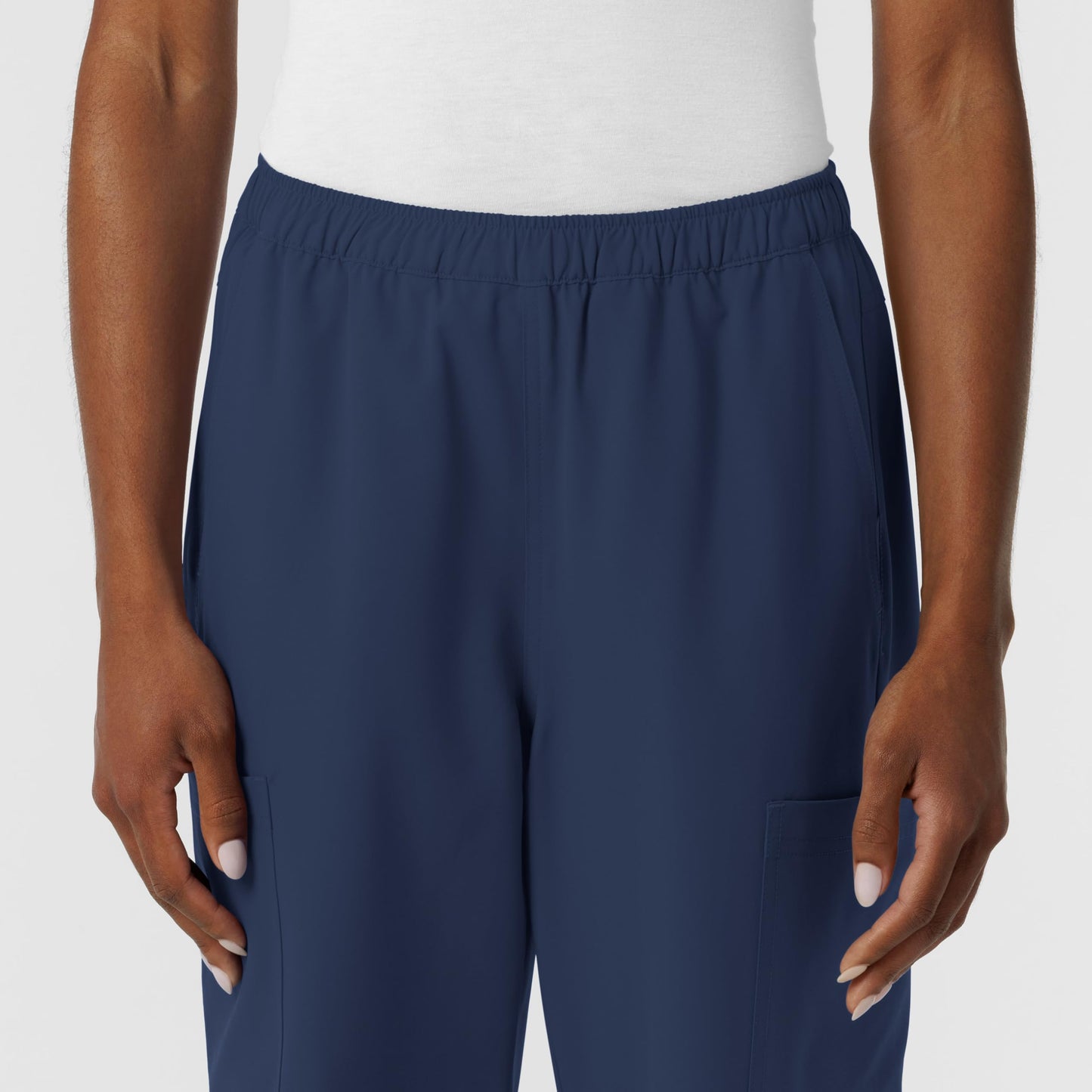 Wink NURTUR Scrubs for Women, Straight Leg Cargo Scrub Pant - Navy, XL