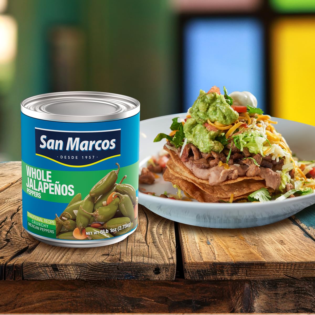 San Marcos Whole Jalapenos, 6 Lb, 97 oz, Carefully handpicked Whole Jalapeños Peppers