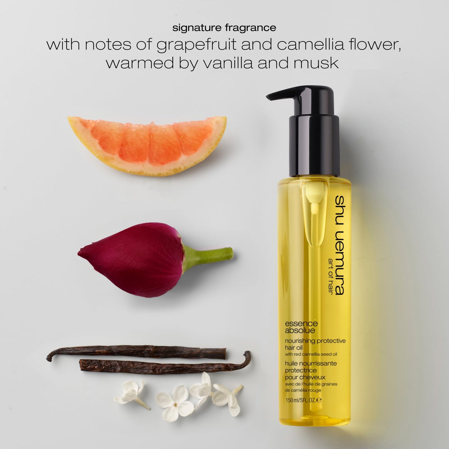 shu uemura art of hair Essence Absolue Nourishing Protective Hair Oil - Lightweight Multi-Benefit, Hydrates, Adds Shine, and Reduces Frizz with Heat Protection, With Japanese Camellia Oil