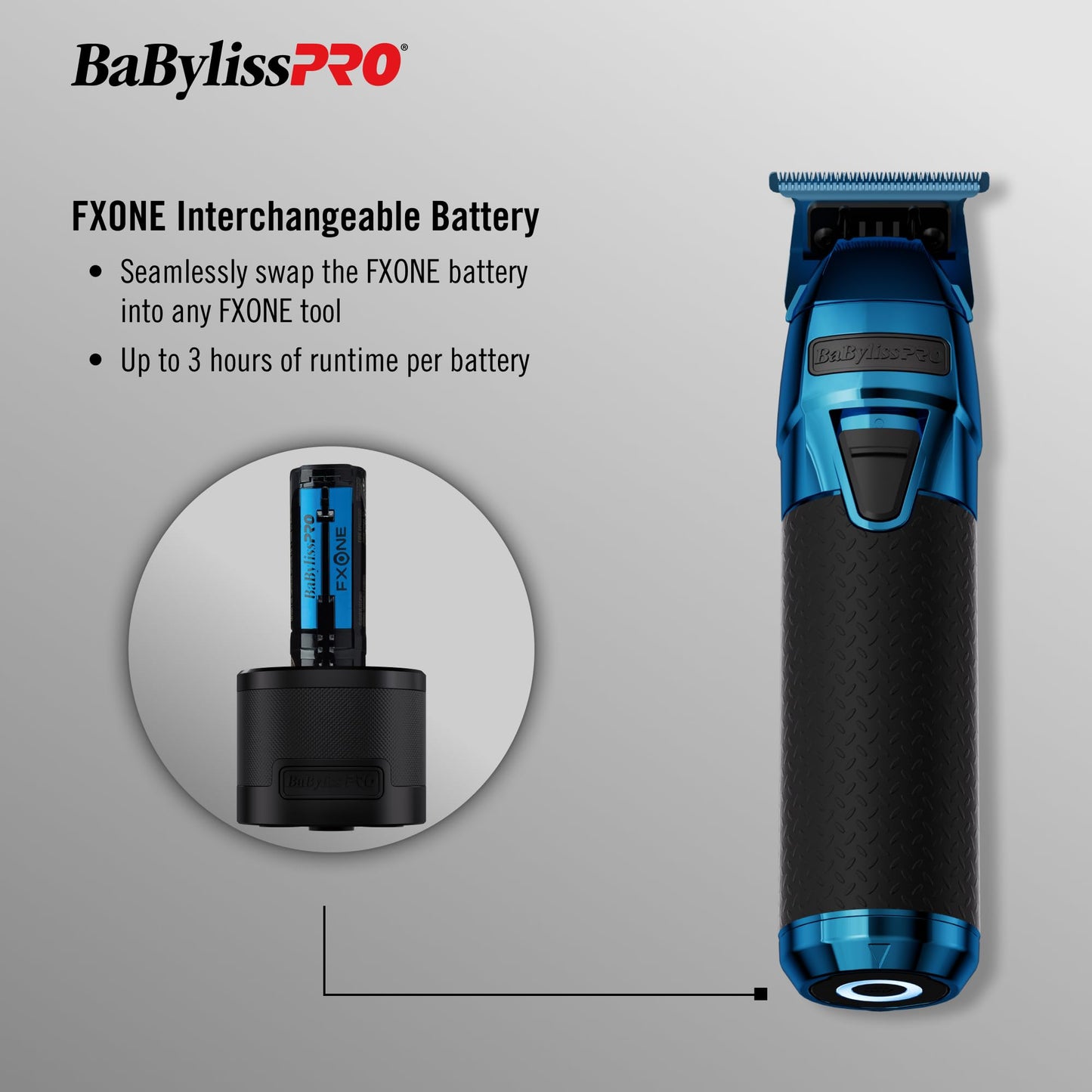 FXONE Professional Cordless Outlining Trimmers for Men with Interchangeable Battery