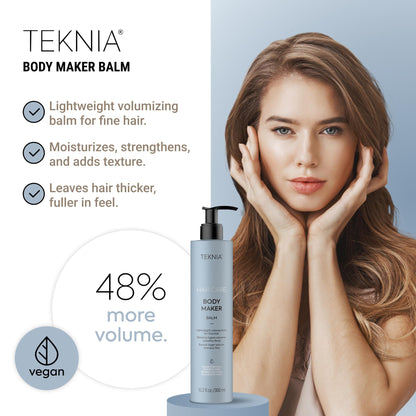 LAKMÉ Teknia Body Maker Balm, Volume Balm for Fine Hair, Hair Volumizing Products, 10.2 Fl Oz