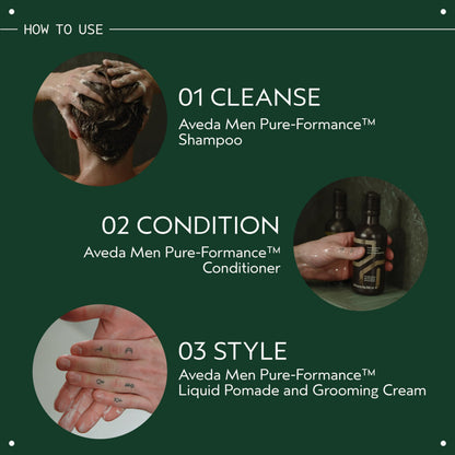 Aveda Men Pure-Formance Grooming Clay | Strong Pliable Hold | Matte Finish | Lightweight | 92% Naturally Derived*, 2.5 Ounce