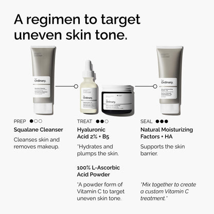 The Ordinary 100% L-Ascorbic Acid Powder, Vitamin C Treatment for Anti-Aging, 0.7 Ounce