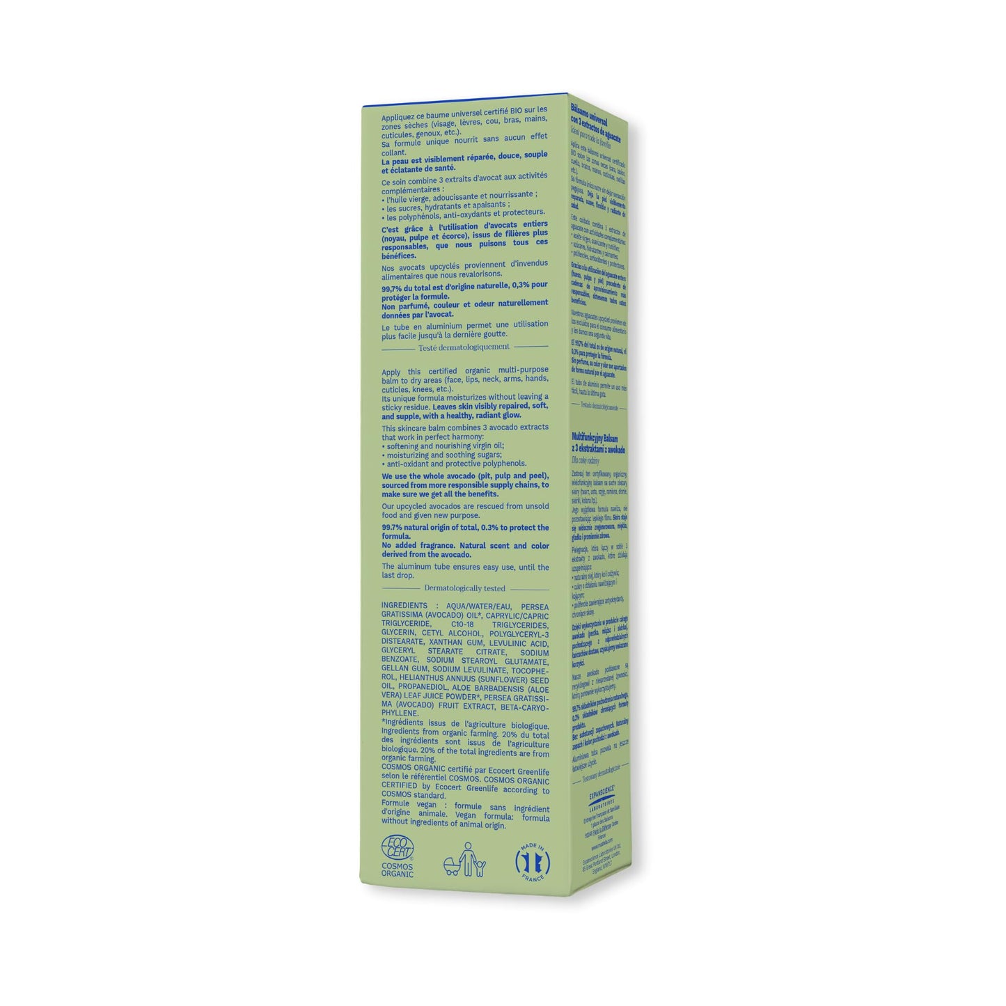 Mustela Multi-purpose Balm with 3 Avocado Extracts - Natural Cream Moisturizer for Face, Lip, Hand, Body & Dry Areas - For Baby, Kid & Adult - EWG Verified, Fragrance-Free & Vegan - 2.53 fl. oz.