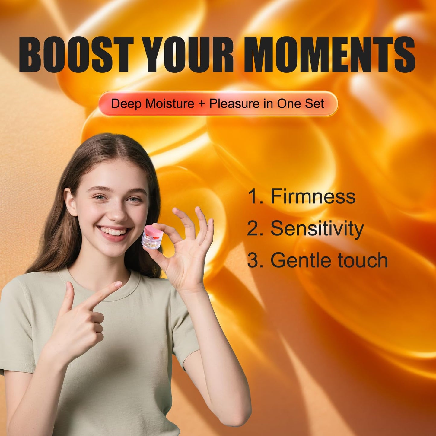 Vaginal Moisturizer & Intimate Enhancer for Women – 5 Tightening Beads + 5 Moisturizer Liquibeads, Dual-Action Care for Feminine Comfort & Sensation