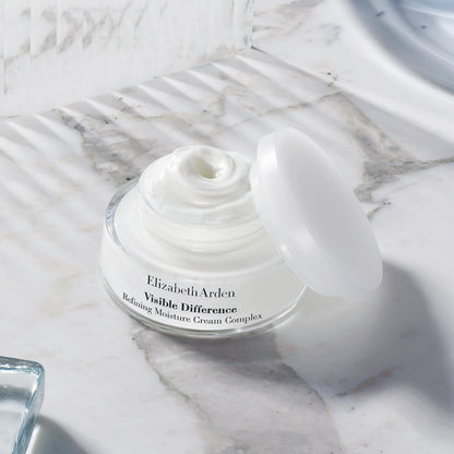 Elizabeth Arden Visible Difference Refining Moisture Cream Complex, Daily Face Moisturizer, Prevents Hydration Loss, Dermatologist and Clinically Tested, 2.5 Oz