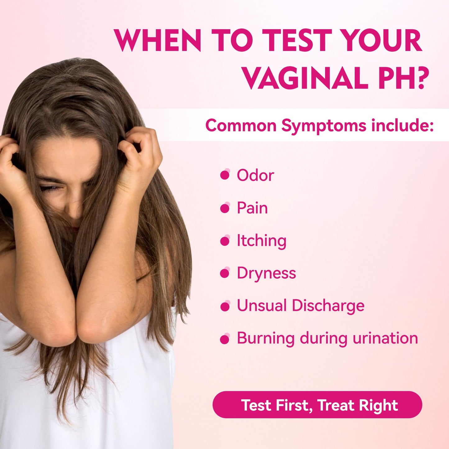 Vaginal pH Balance Test Strips, 50 Feminine pH Test Kit for Women Yeast Infection & BV Monitor, Reliable Acidity & Alkalinity Balance