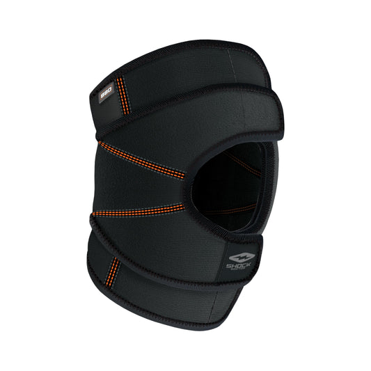 Shock Doctor Knee Brace Wrap, Knee Support Stabilizes Patella, Provides Comfortable & Lightweight Compression to Stabilize Muscles in The Knee, Single