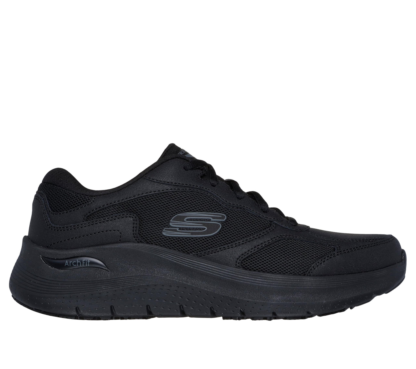 Skechers Mens Work: Arch Fit 2.0 Slip Resistant Lace Up Sneakers for Men