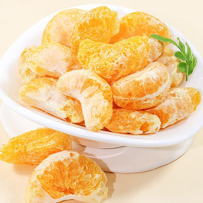 Freeze dried oranges 3.17oz 90g/Oranges lyophilisées， dried tangerines, crispy dried fruits, fruit snacks