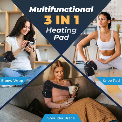 NORTHERN BROTHERS Knee Heating Pad to Keep Knee Warmers, Warm Heated Knee for Pain Relief, Portable Heated Knee Brace for Shoulder or Elbow
