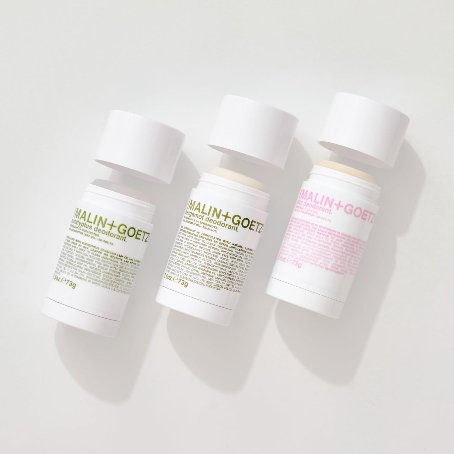 MALIN+GOETZ Deodorant | Eucalyptus, Bergamot, Otto Scents | Aluminum-Free, Residue-Free, Refreshing Gel Stick Formula | Vegan & Cruelty-Free (2.6oz & 1oz Sizes)