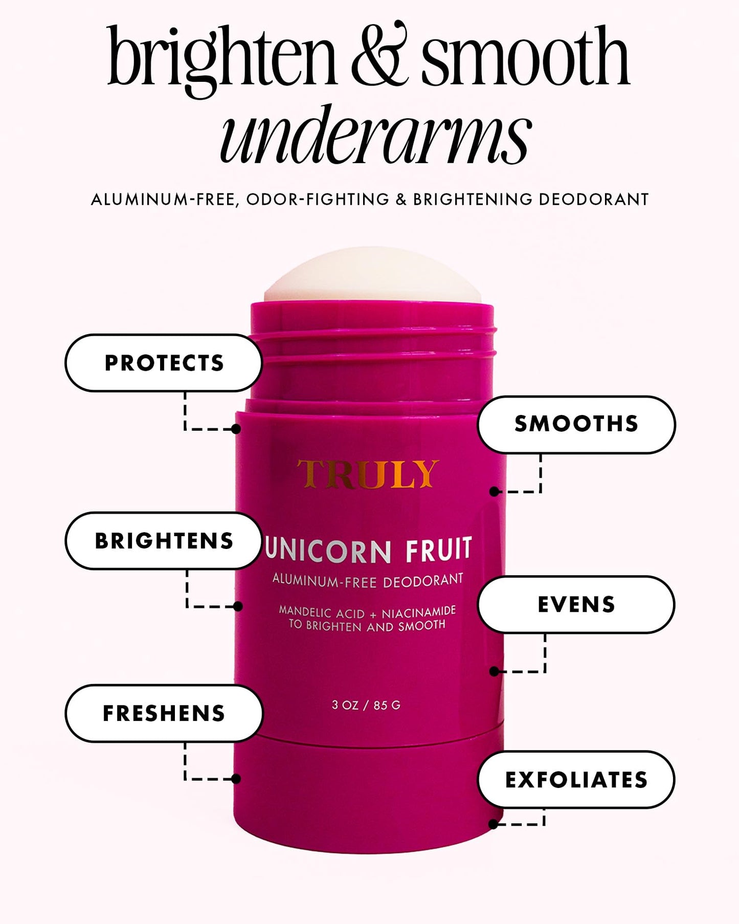 Truly Beauty Unicorn Fruit Aluminum Free Deodorant for Women