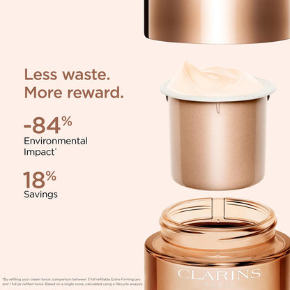 Clarins NEW Extra-Firming Day Moisturizer | Firming Anti Aging Face Cream | Contains Collagen Polypeptide & Niacinamide | Refillable | All Skin Types | 1.7 Ounces
