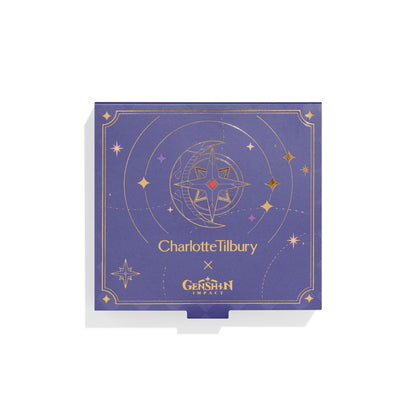 Charlotte Tilbury x Genshin Impact Starry Miracle Box - Travel Size Skincare Kit with Magic Cream, Recovery Eye Serum, Magic Lip Oil Crystal Elixir, Genshin Impact Accessories & Makeup Bag (8 Count)
