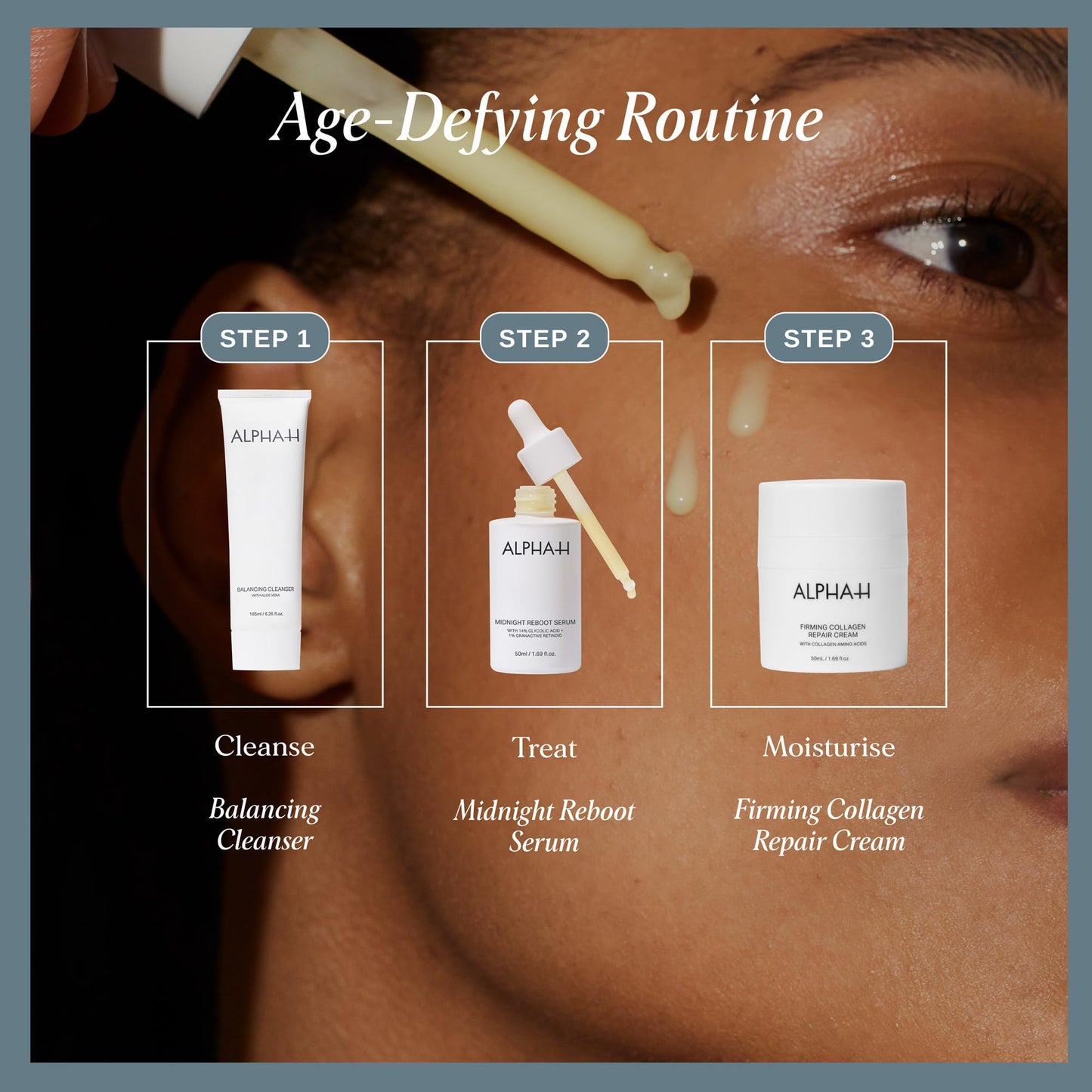 Alpha-H Midnight Reboot Night Serum With Glycolic Acid And Retinoid - Overnight Skin Smoothing For Uneven Tone, Texture, And Fine Lines - Wake Up To Brighter, Fresher-Looking Skin