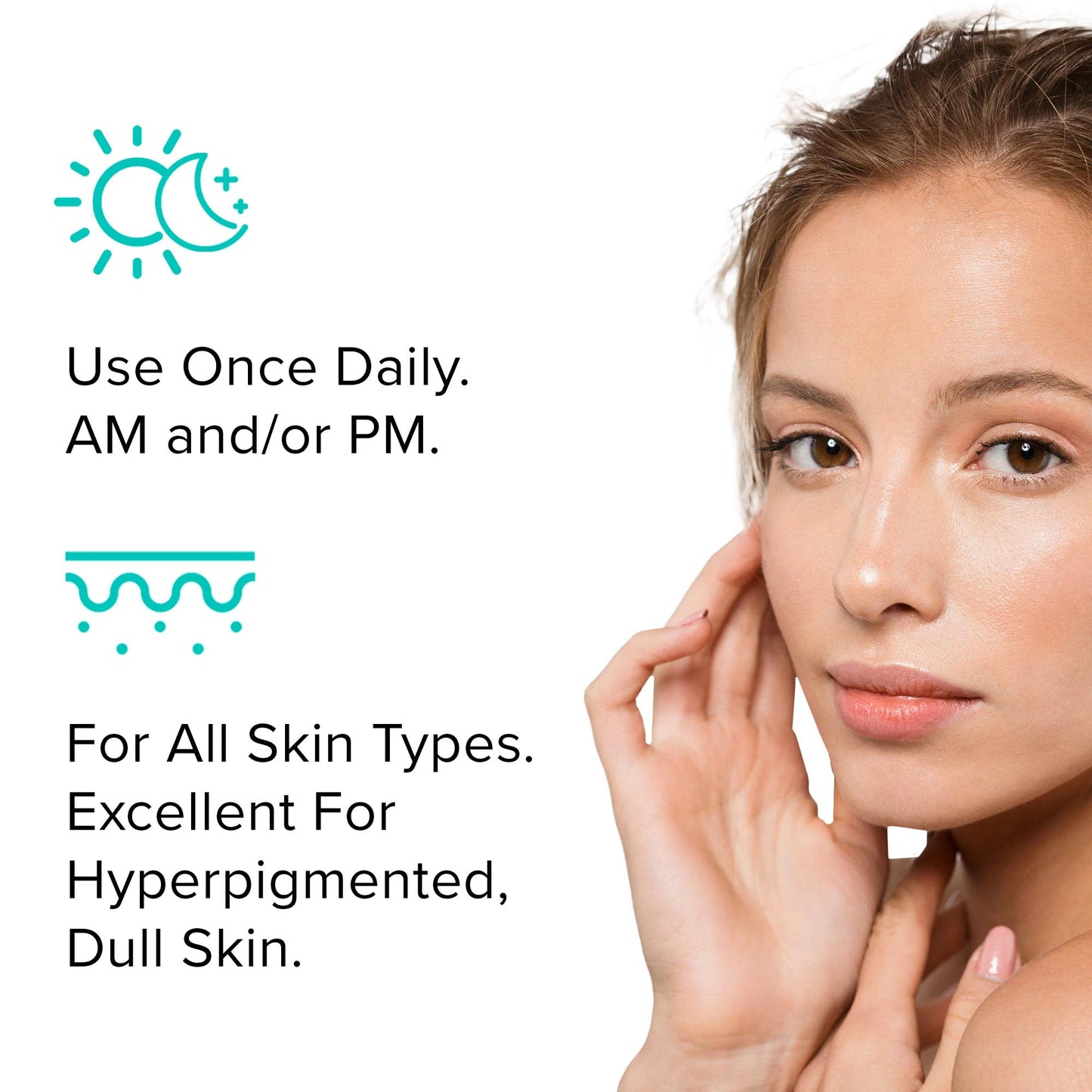 ClarityRx Let There Be Light Powerful Brightening Face Serum, Plant-Based Natural Hydrating Treatment with Hyaluronic Acid for Hyperpigmentation, Dark Spots & Dull Skin (1 fl oz)