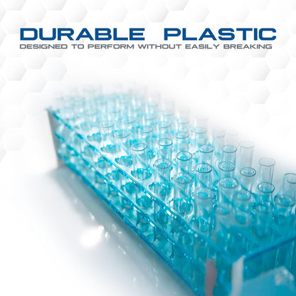 LabChoice Plastic Test Tubes - 500 Count, 16x100mm Polypropylene Test Tube for Centrifugation & Testing - Clear PP Material - Lab Equipment and Supplies