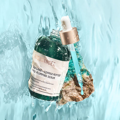 Biossance Squalane + Copper Peptide Rapid Plumping Serum - Face Serum for All Skin Types - Visibly Plumping + Firming Skin, Fine Lines + Wrinkles, Vegan Copper Peptides, Hyaluronic Acid