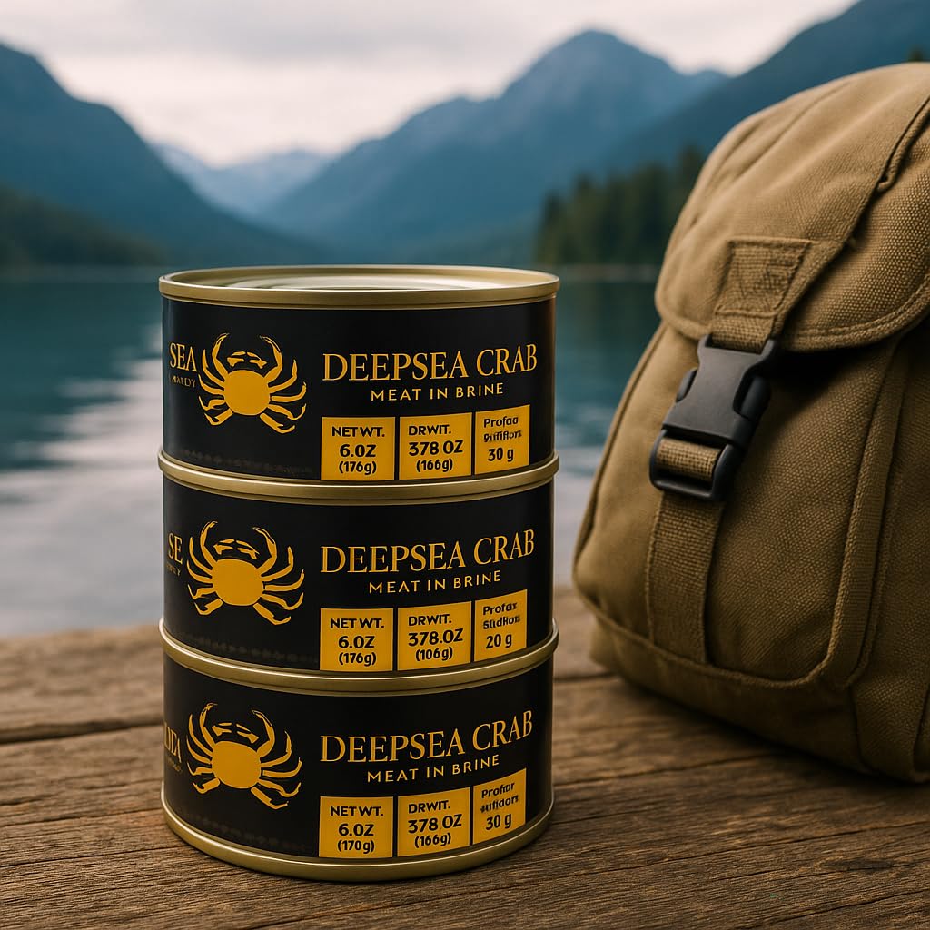 Aqua Gourmet - Canned Premium Deepsea Crab Meat in Brine, 6 oz Cans