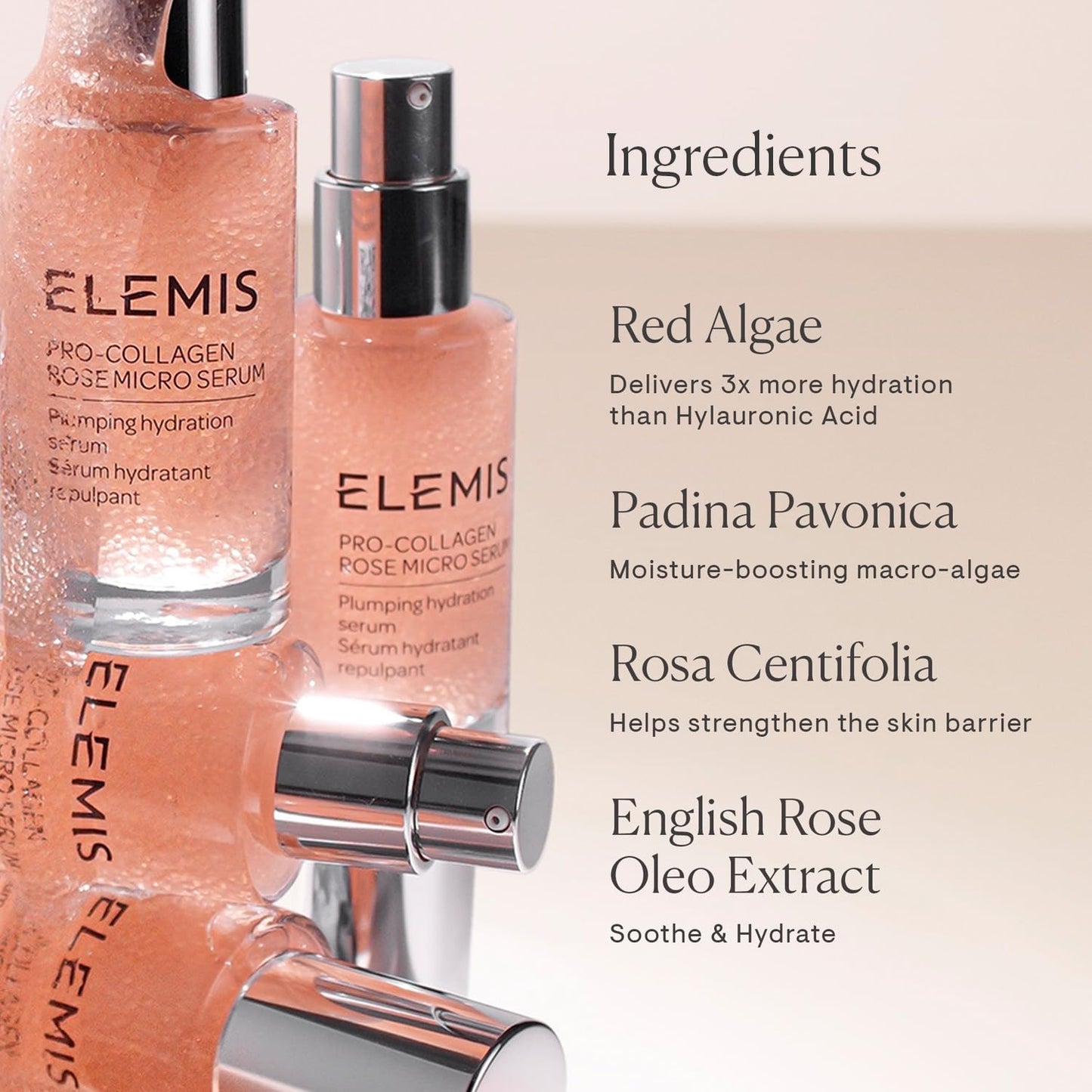 ELEMIS Pro-Collagen Rose Micro Serum | Hydration serum that plumps, soothes, and nourishes your skin while reducing fine lines & wrinkles.