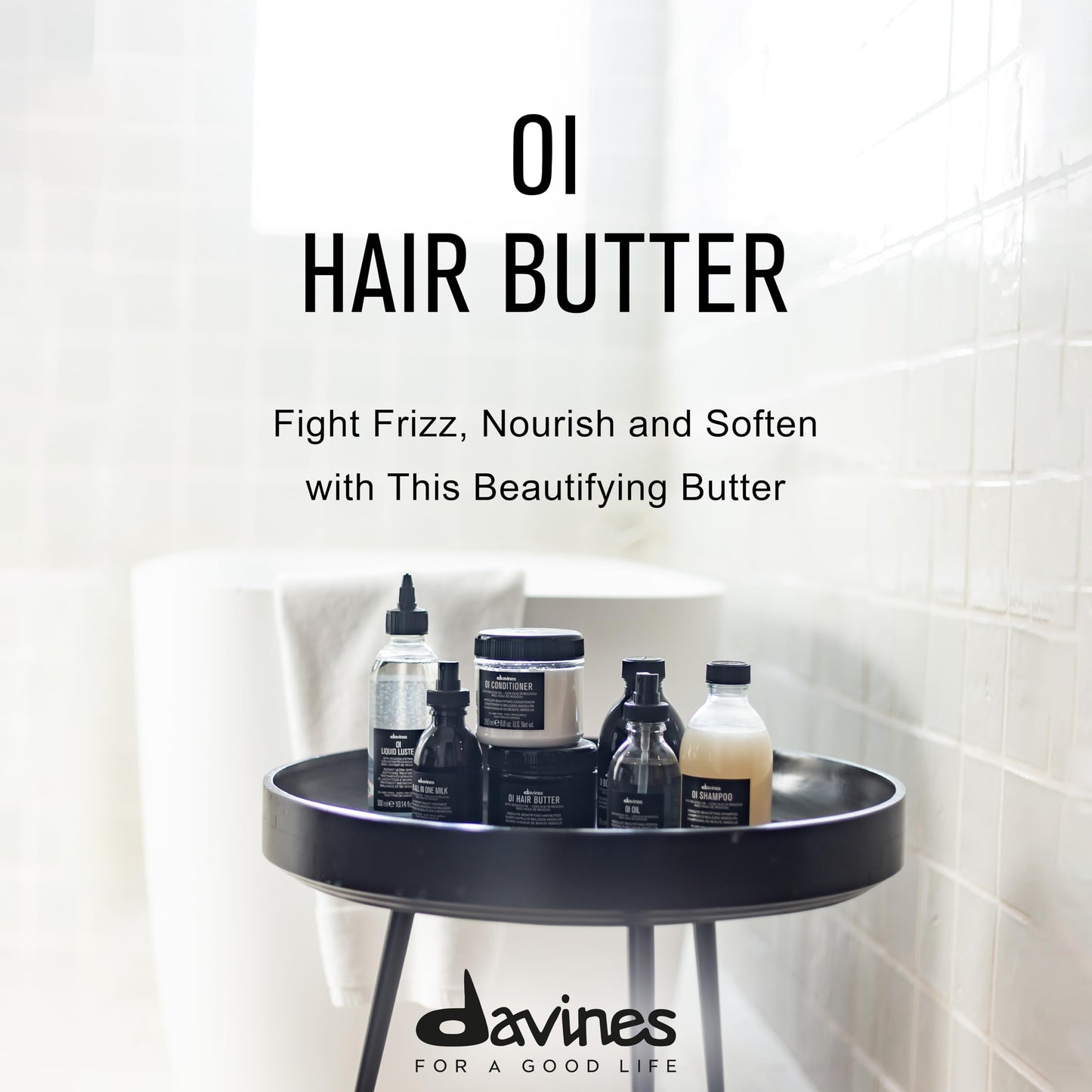 Davines OI Hair Butter, Nourish And Hydrate, Gently Moisturize And Control Frizz
