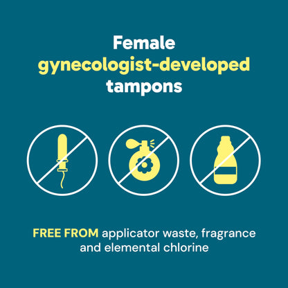 o.b. Tampons No Applicator, Fragrance-Free - 40ct | Applicator-Free Tampons Super, Feminine Care, ob Tampon Super, Period Products