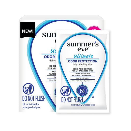 Summer's Eve Blissful Escape 32 Count & Ultimate 12 Count Odor Control Feminine Wipes Bundle