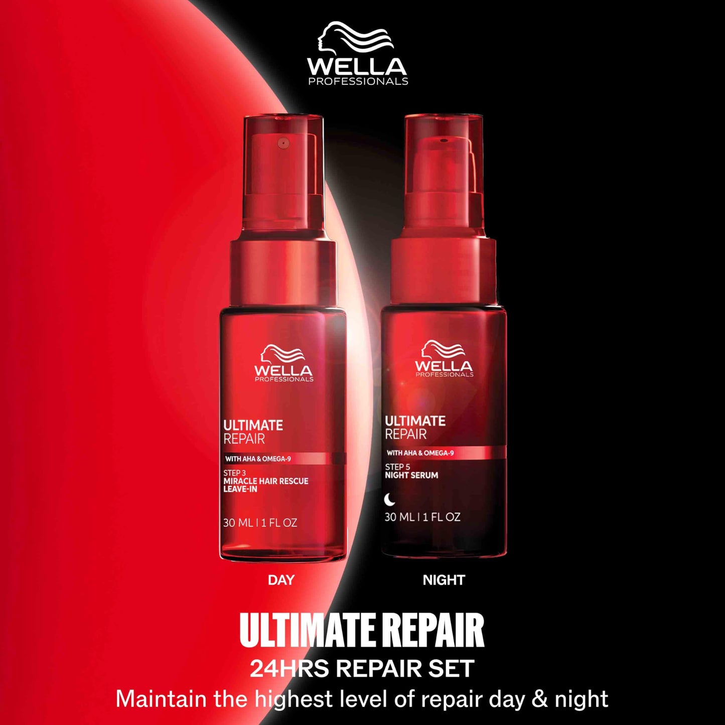 Wella Professionals ULTIMATE REPAIR Night Serum | Overnight Leave-in Treatment for Dull, Dry, Frizzy Hair | Repair Breakage & Protect Against Night Stressors | All Hair Types - Packaging May Vary