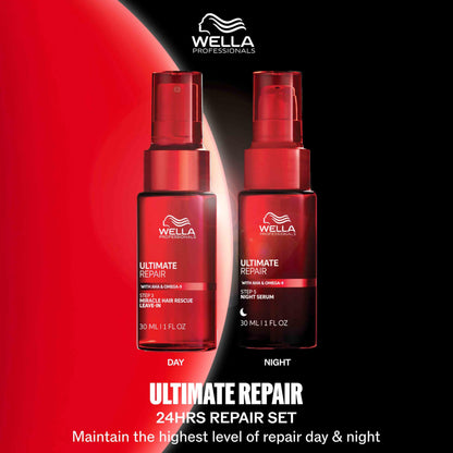 Wella Professionals ULTIMATE REPAIR Night Serum | Overnight Leave-in Treatment for Dull, Dry, Frizzy Hair | Repair Breakage & Protect Against Night Stressors | All Hair Types - Packaging May Vary