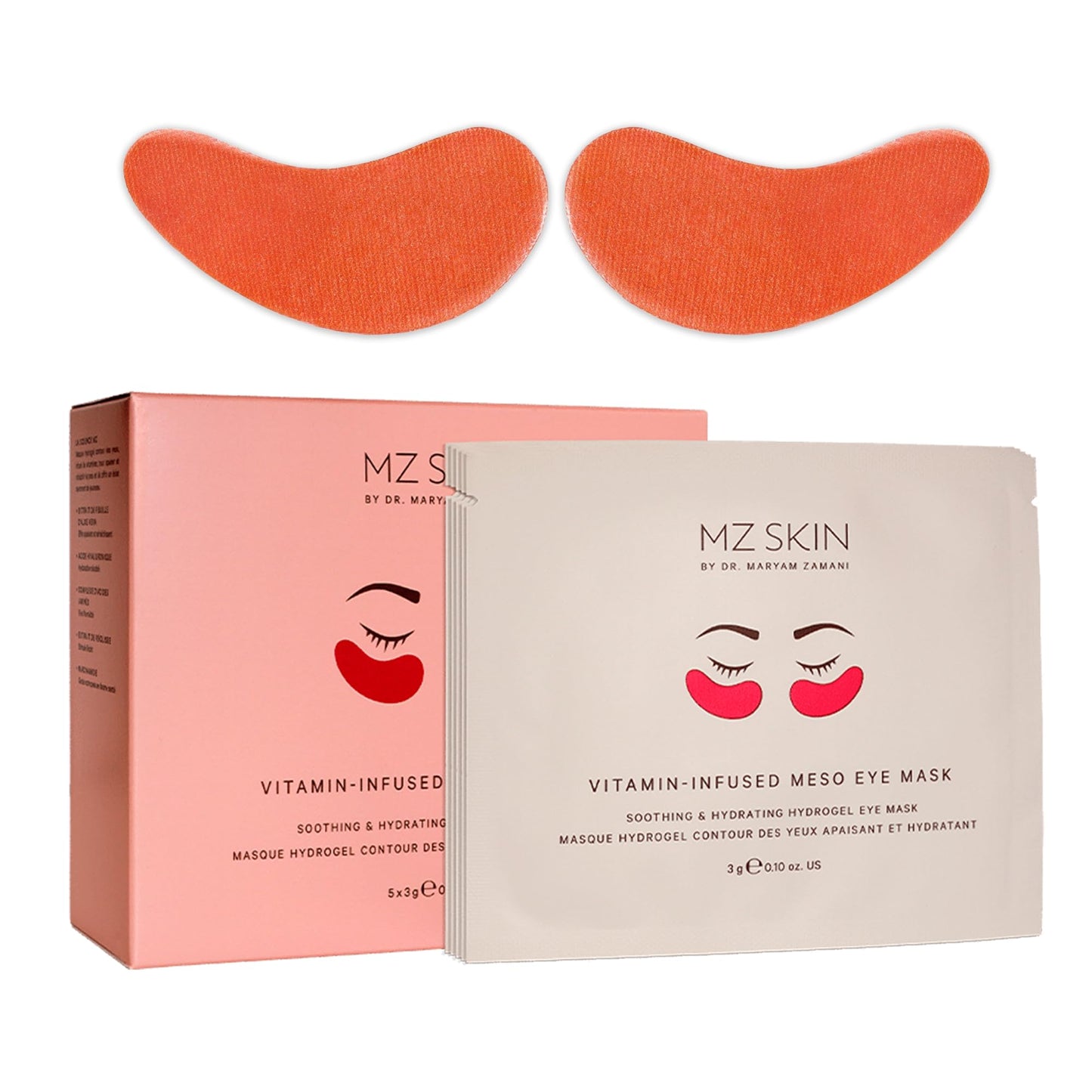 MZ SKIN Vitamin-Infused Meso Eye Mask | Hyaluronic Acid & Niacinamide Enhanced Hydrogel Treatment for Tired Eyes, Perfect For Anti-Aging, Wrinkles, Fine Lines & Dark Circles, Fragrance Free