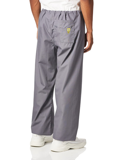 WonderWink The Papa Unisex Seamless Scrub Pant, Pewter, Large