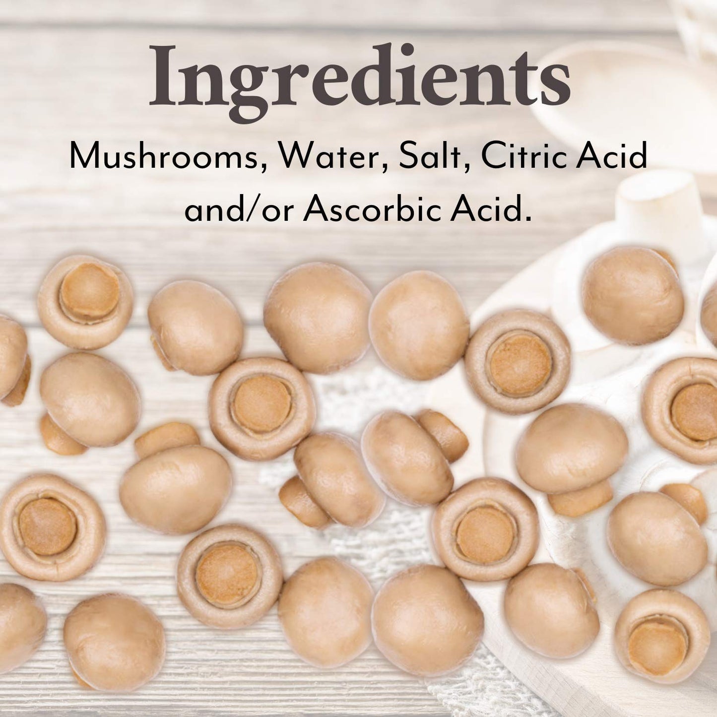 Roland Foods Whole Medium Large Button Mushrooms, Specialty Imported Food, 16 Ounce Can, Pack of 4