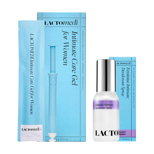 LACTOMEDI Intimate Care Gel 10pcs & Deodorant Spray Set_Sweet Berry