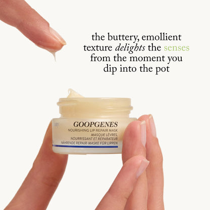 goop Beauty Nourishing Lip Repair Mask | Lip Hydration Treatment | Smooths, Plumps, & Softens | Ceramides & Vegan Lanolin | 0.3 oz