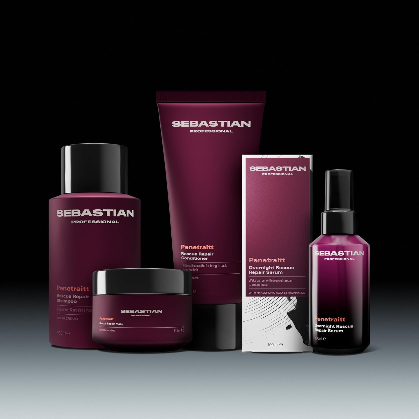 Sebastian Professional Penetraitt Rescue Repair Mask | For Damaged & Color Treated Hair | 4.9 fl oz | Packaging May Vary