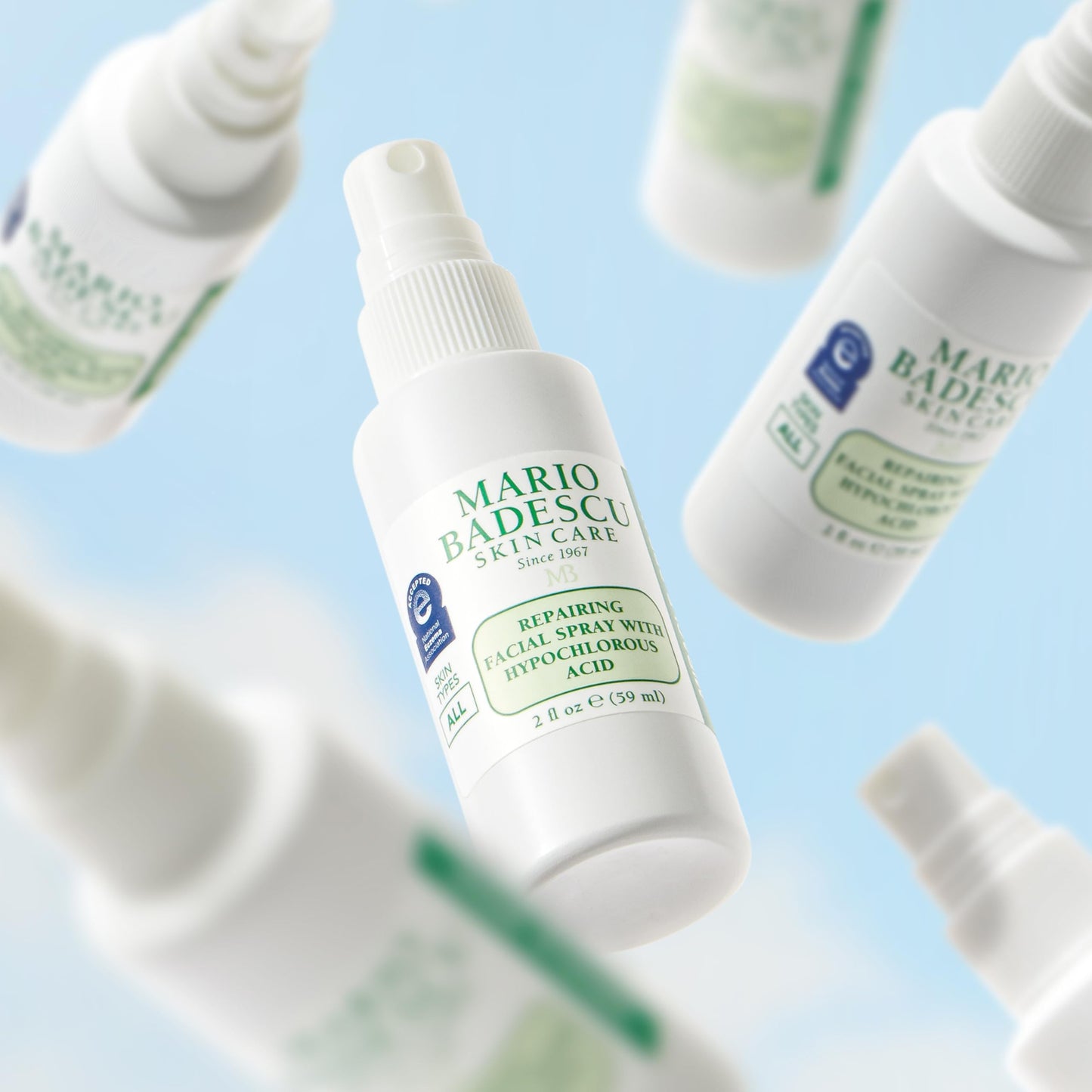 Mario Badescu Repairing HOCl Facial Spray with Hypochlorous Acid – Soothes & Calms Angry, Irritated Skin, Reduce Redness & Flare-Ups – pH Balancing, Non-Irritating Cleanser, Fragrance-Free