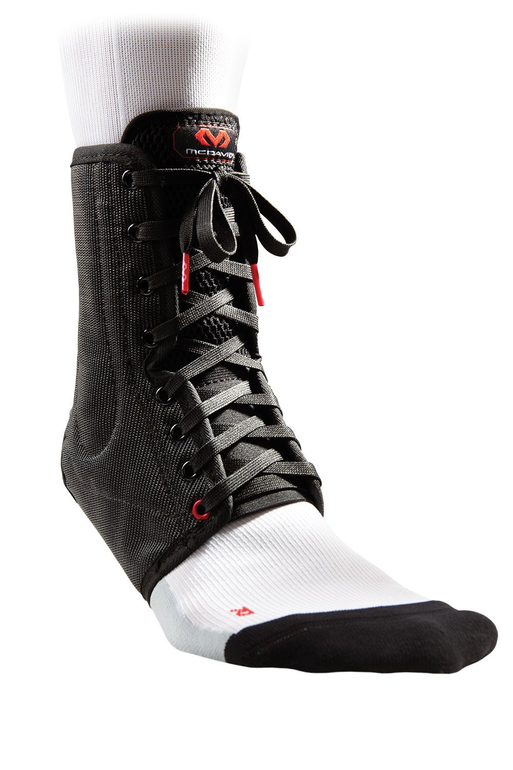 McDavid 199 Lightweight Laced Ankle Brace, Black, X-Small